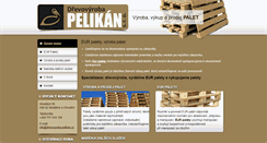 Desktop Screenshot of drevovyroba-pelikan.cz